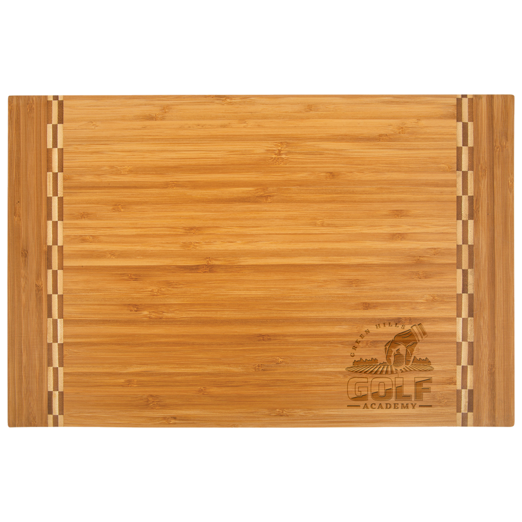 18" x 12" Bamboo Cutting Board w/ Butcher Block Inlay