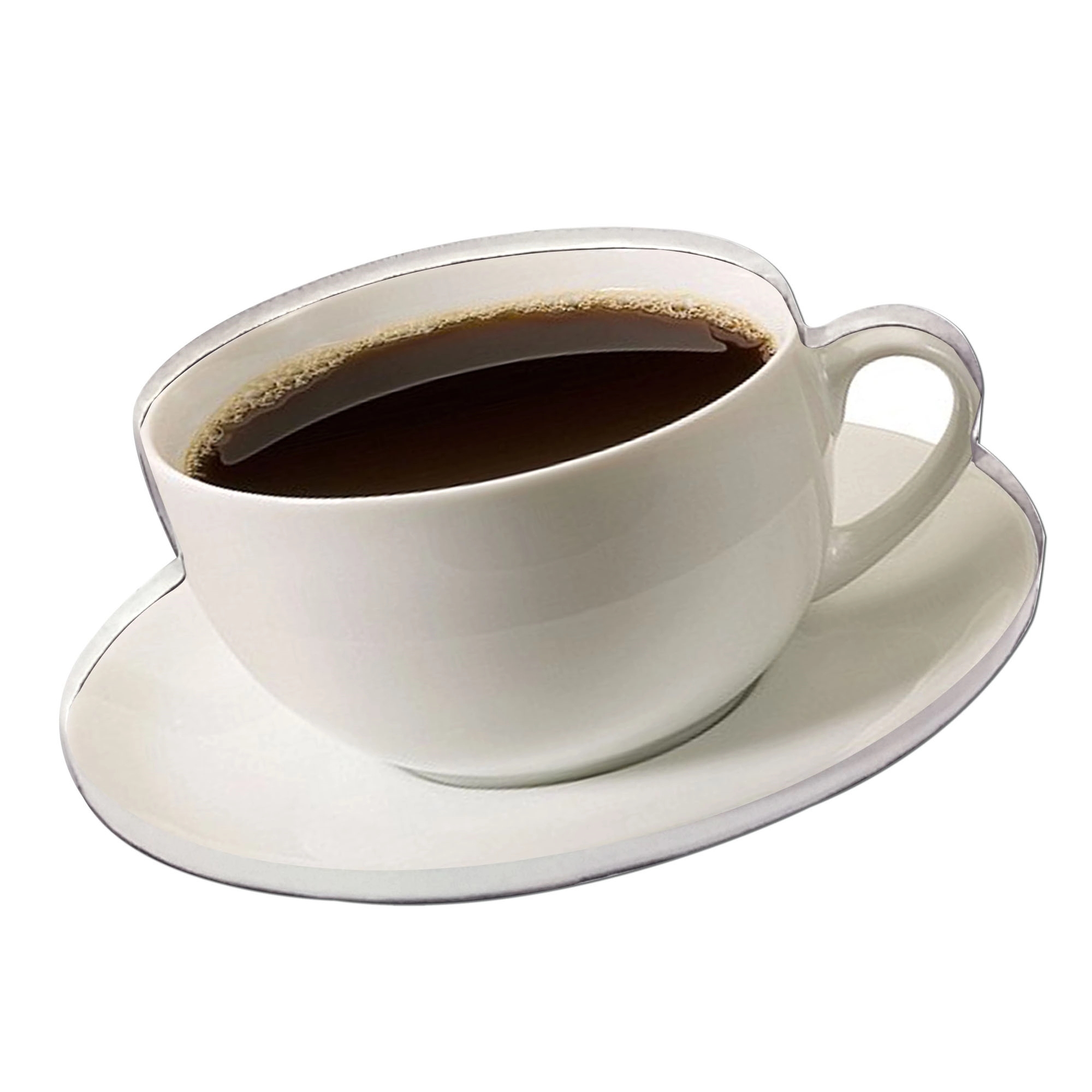 1/4" Acrylic To Go Coffee Cup Magnet 11