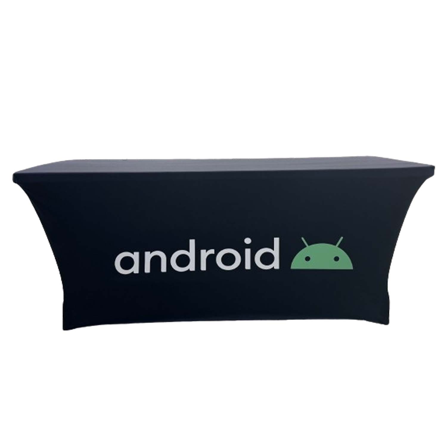 Sublimated Stretch Curved Fit Table Throw for 6ft table, 4 sided, Closed Back 19