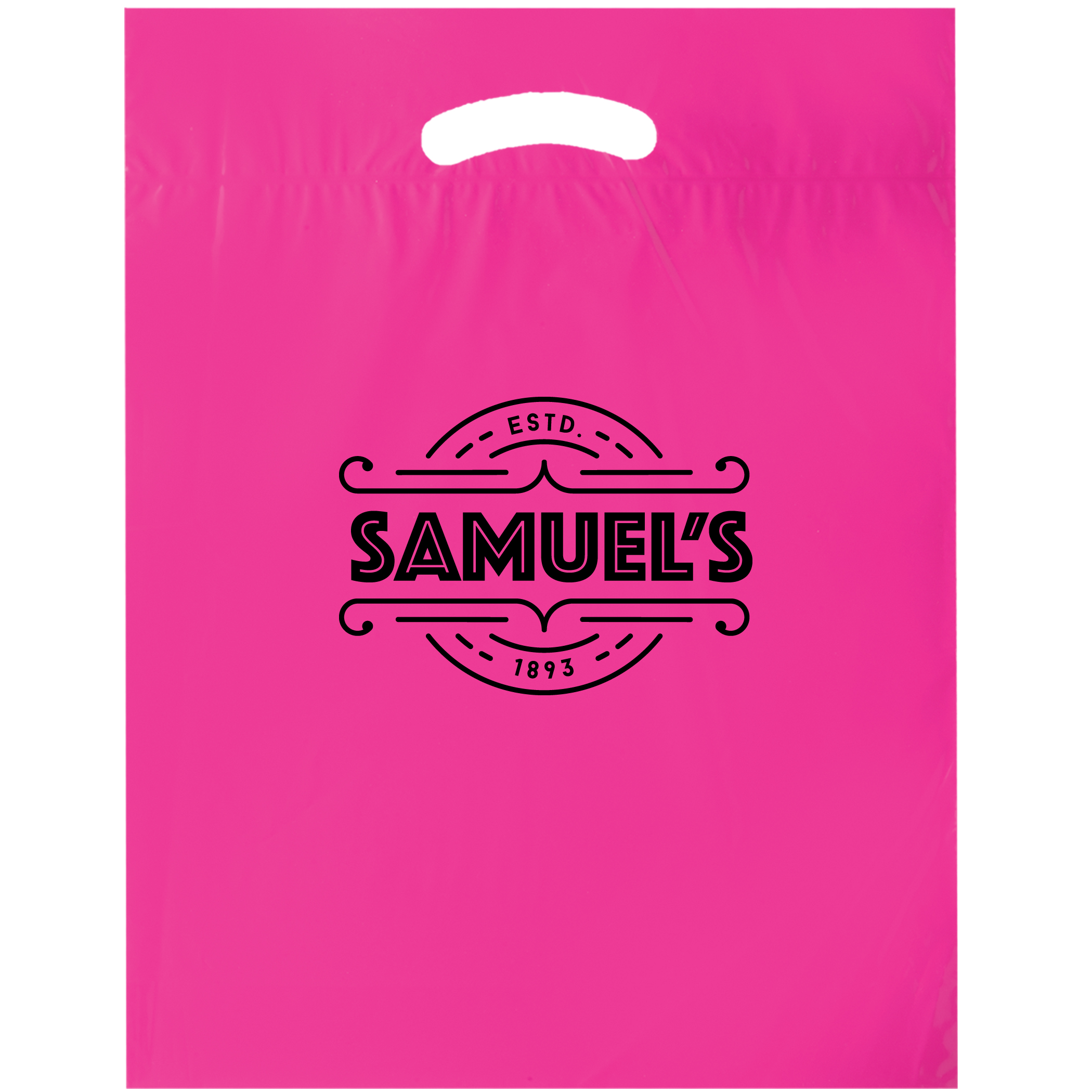 Fold Over Reinforced Die Cut Bag 21