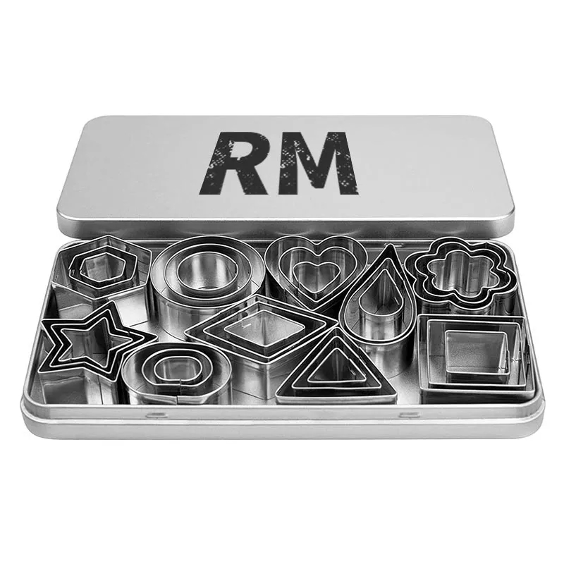 30Pcs Stainless Steel Cookie Cutter Mold Set