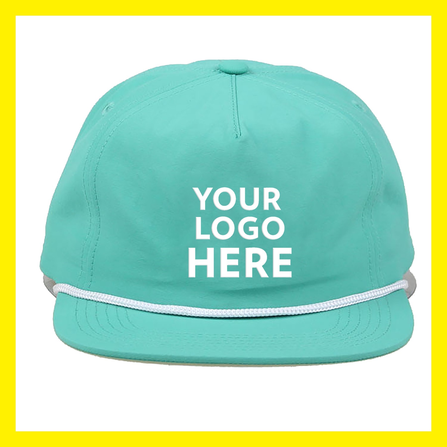 Quick-Dry Nylon Baseball Cap w/ Rope