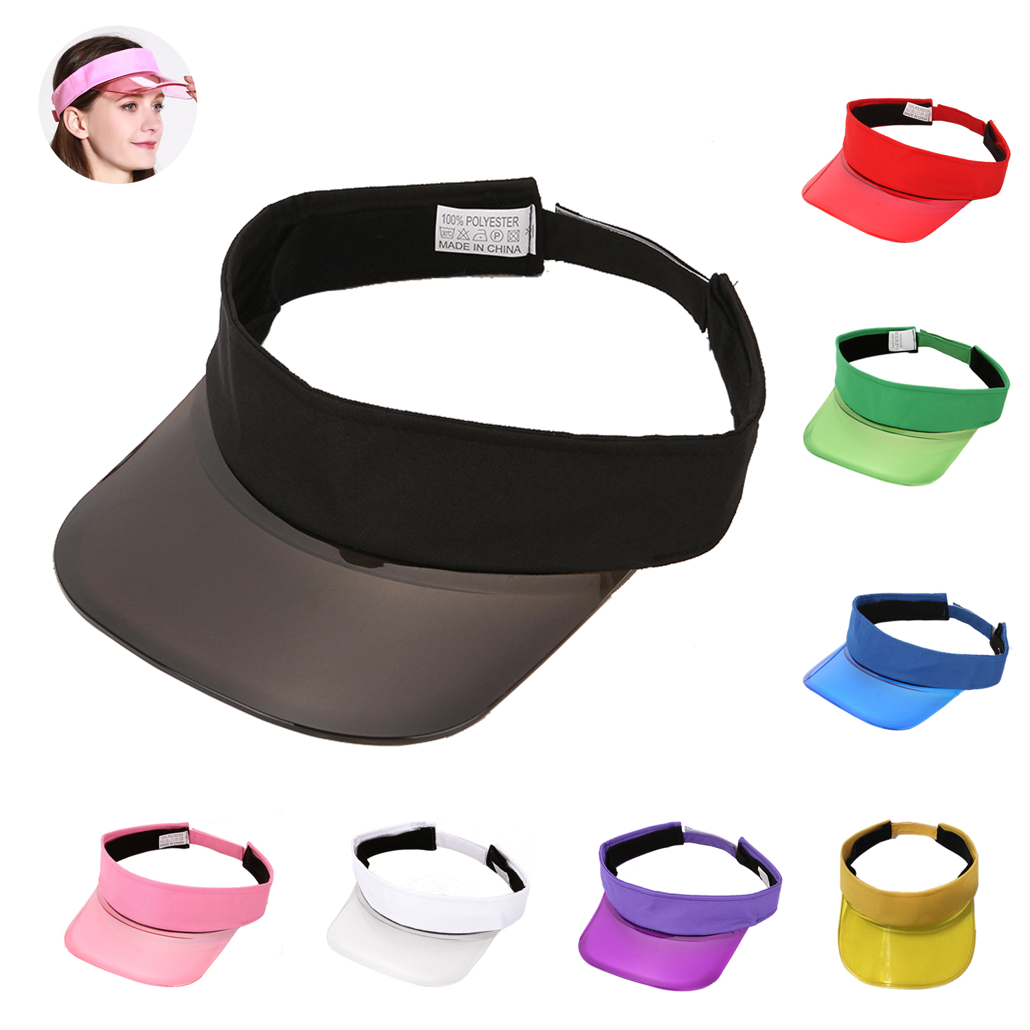 Transparent Sun Visor Cap