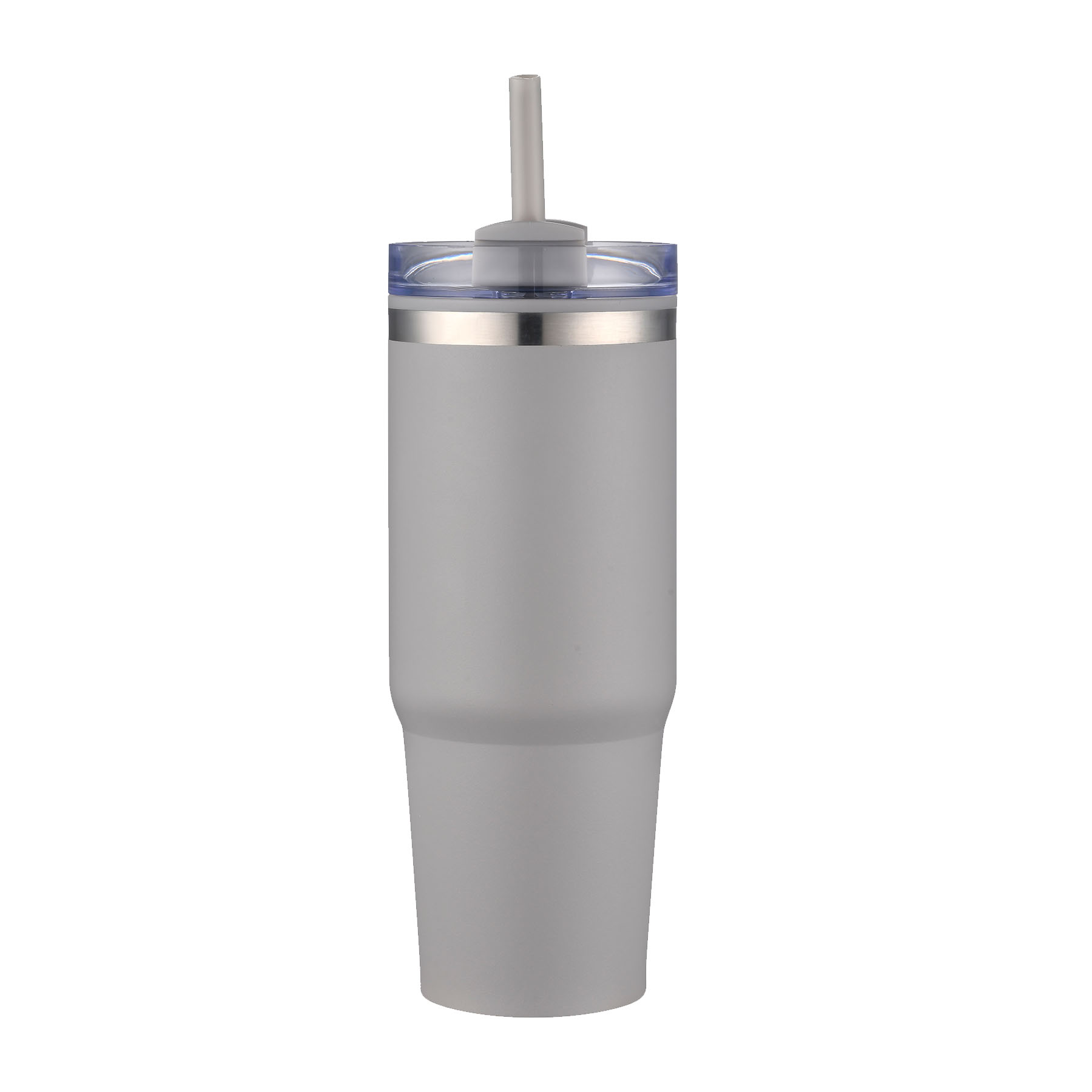 30 oz. PP Inner Double Wall Insulated Travel Mug w/Straw & Twist Closure Lid 20
