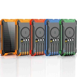 5 In 1 Solar Power Bank with Led Flashlight