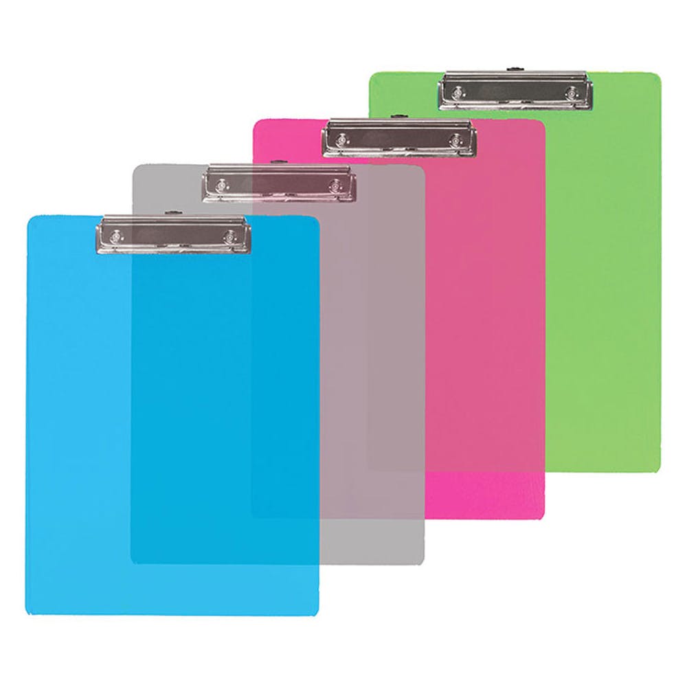Clipboard - Low Profile Clip Plastic Assorted Colors 3