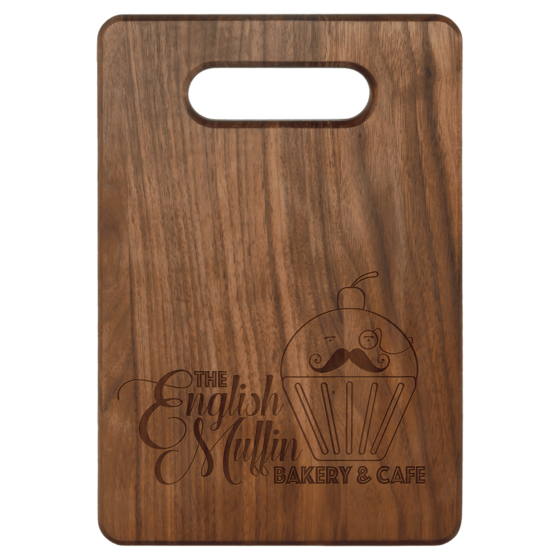 9" x 6" Dark Brown Walnut Cutting Board
