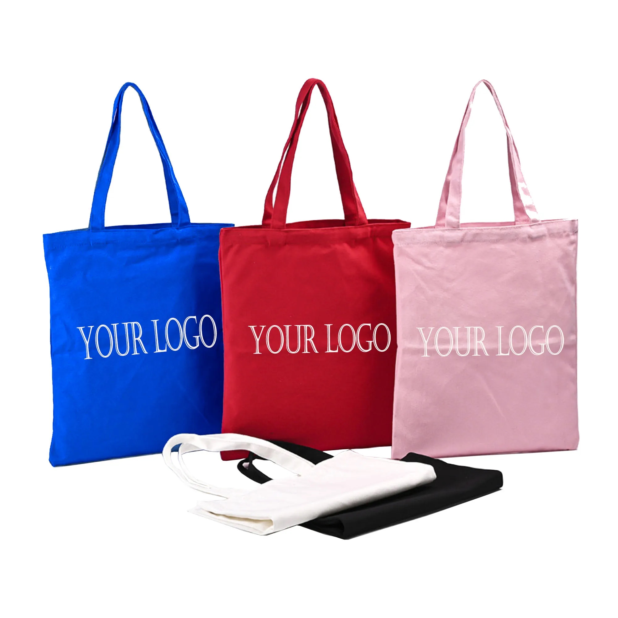 Cotton Canvas Tote Bags  MOQ 100PCS, custom tote bag with logo imprint 8