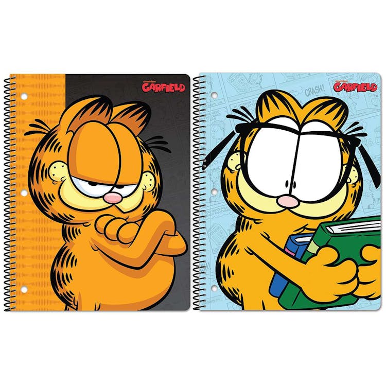 Garfield Spiral Bound Notebooks - Assorted 3