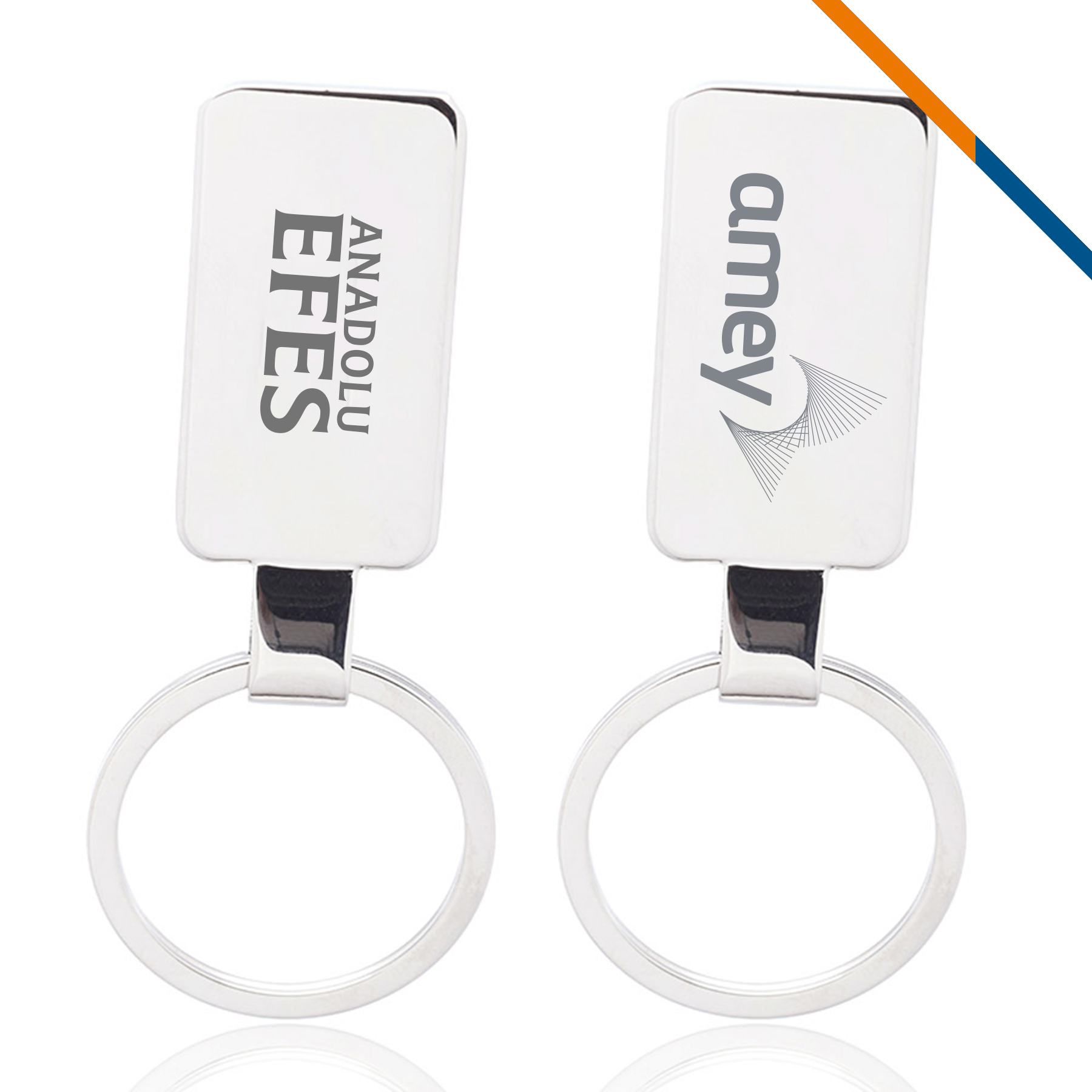 Pete Reflection Metal Keychains