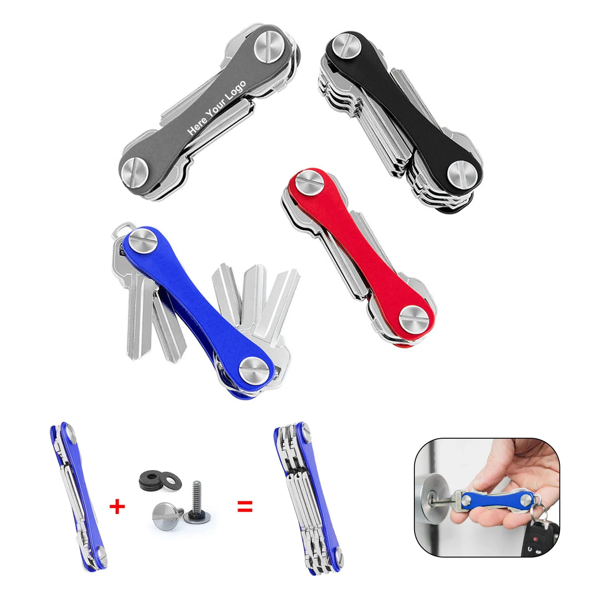 Compact Key Holder And Keychain Organizer 8