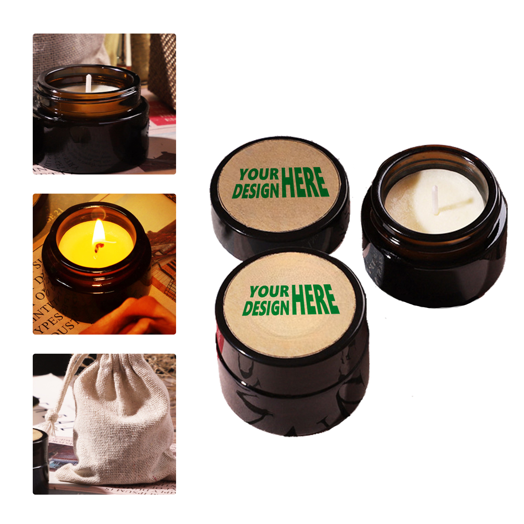 MOQ 50 Vintage Scented Tealight Candle Gift Set