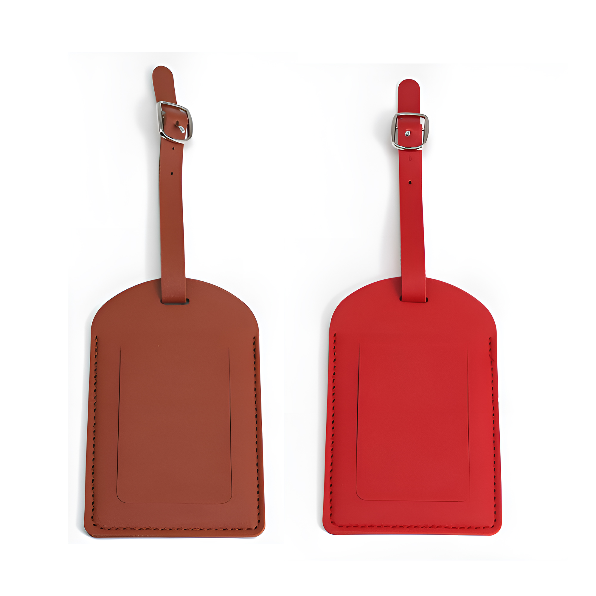 MOQ 50 PCS Stylish PU Leather Luggage Name Tag 10