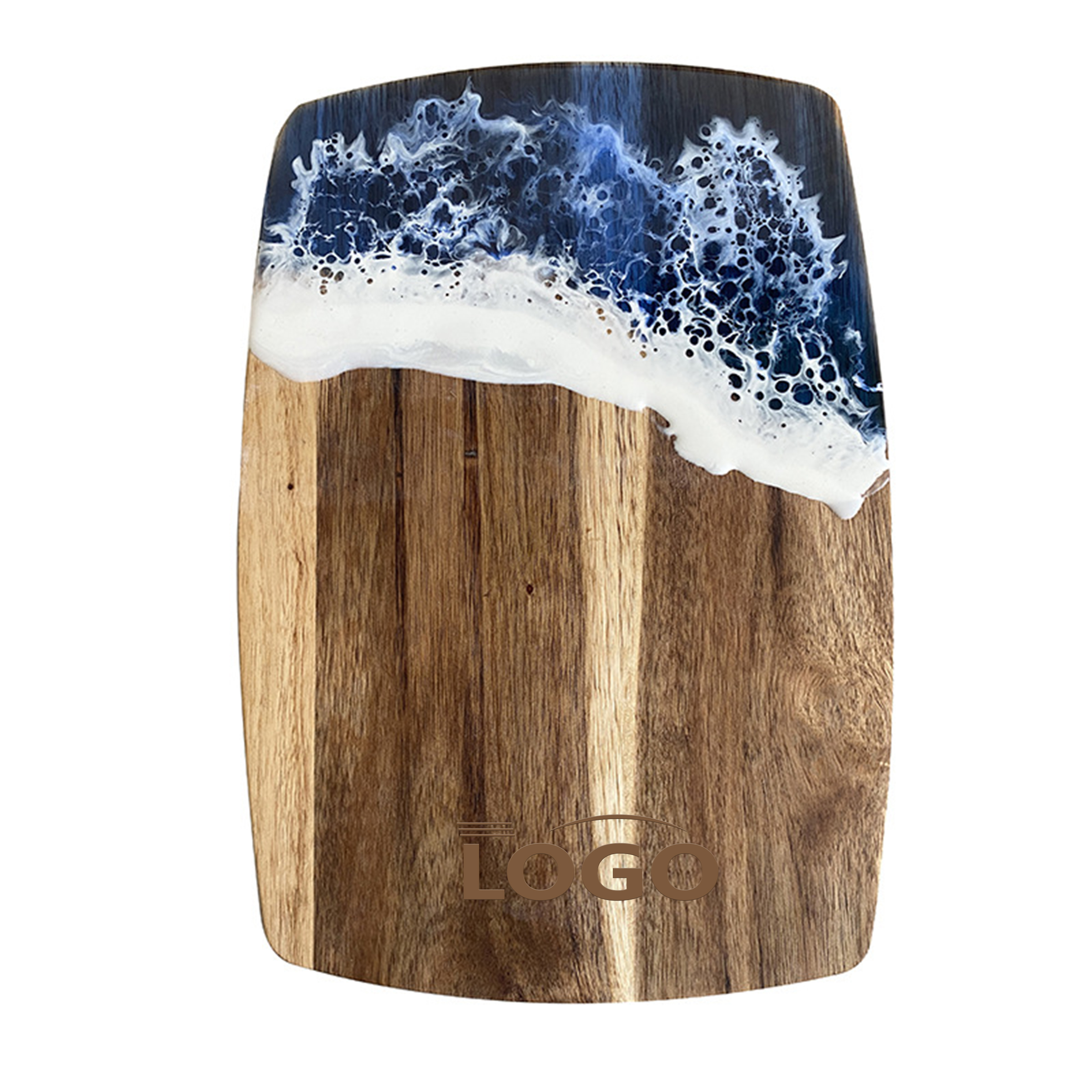 Acacia Wood Cutting Board with Resin Design