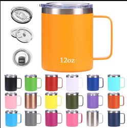 12oz Double Wall Stainless Steel Vacuum Coffee Mug