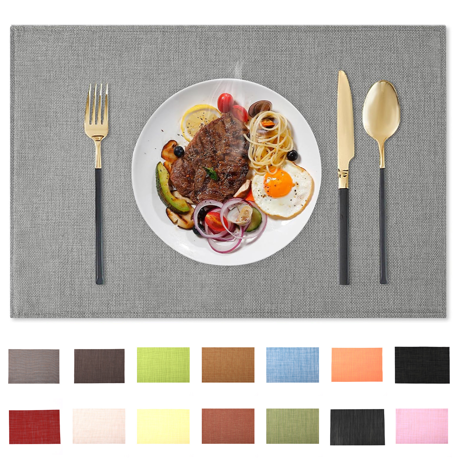 Outdoor Vinyl Place Mats for Dining 35