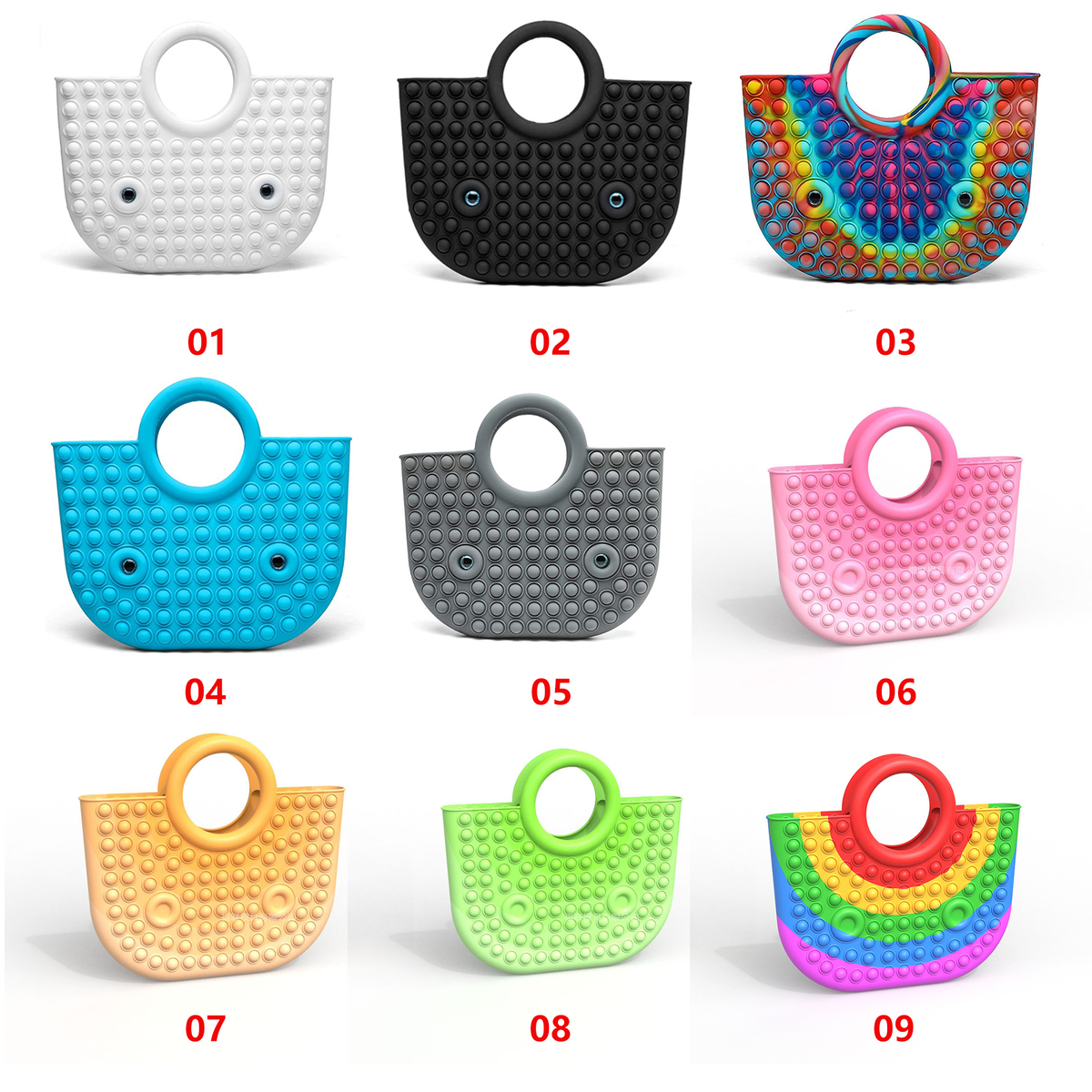 Luxury Large Bubbles Ladies Silicone Tote Bags