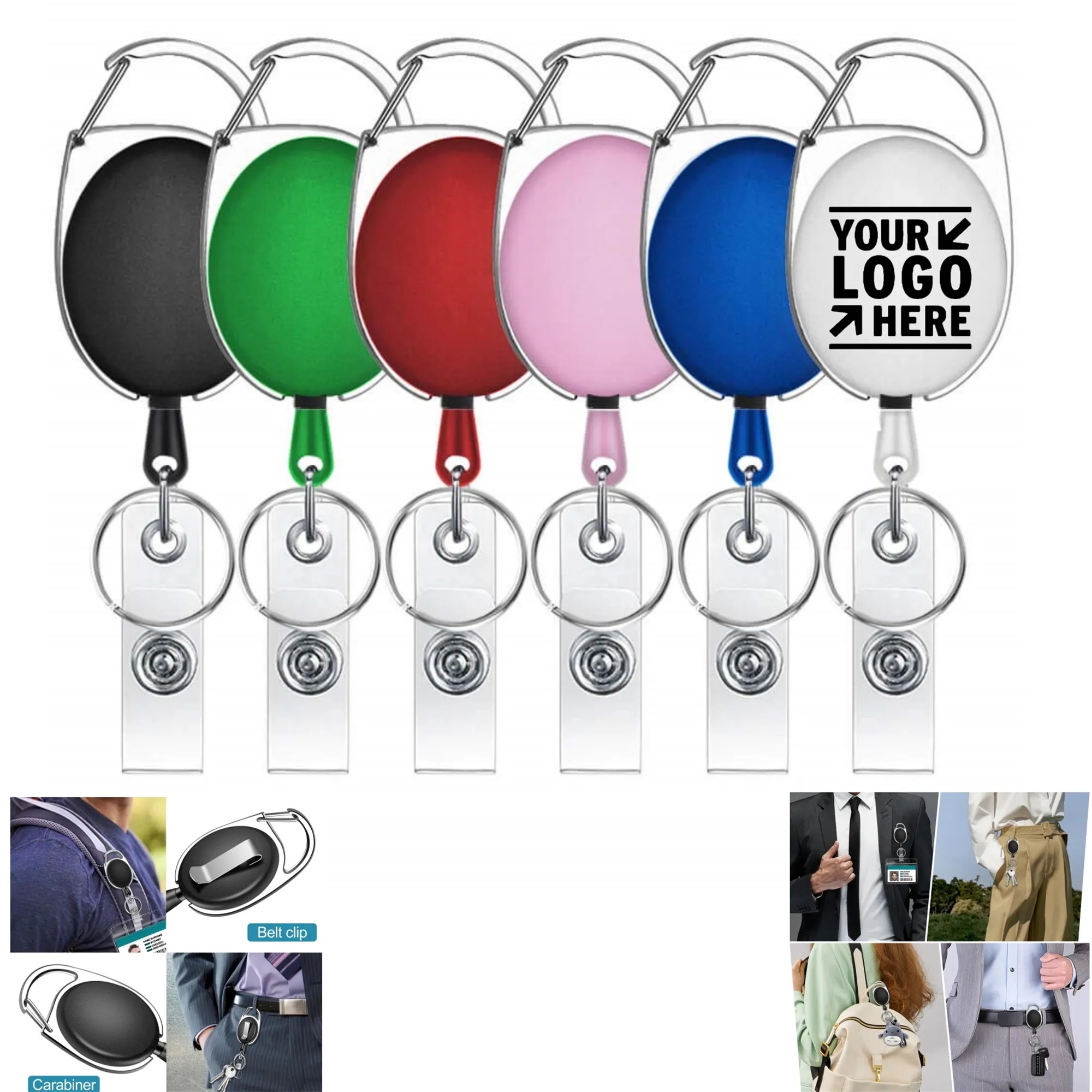 Retractable Badge Holder with Clip