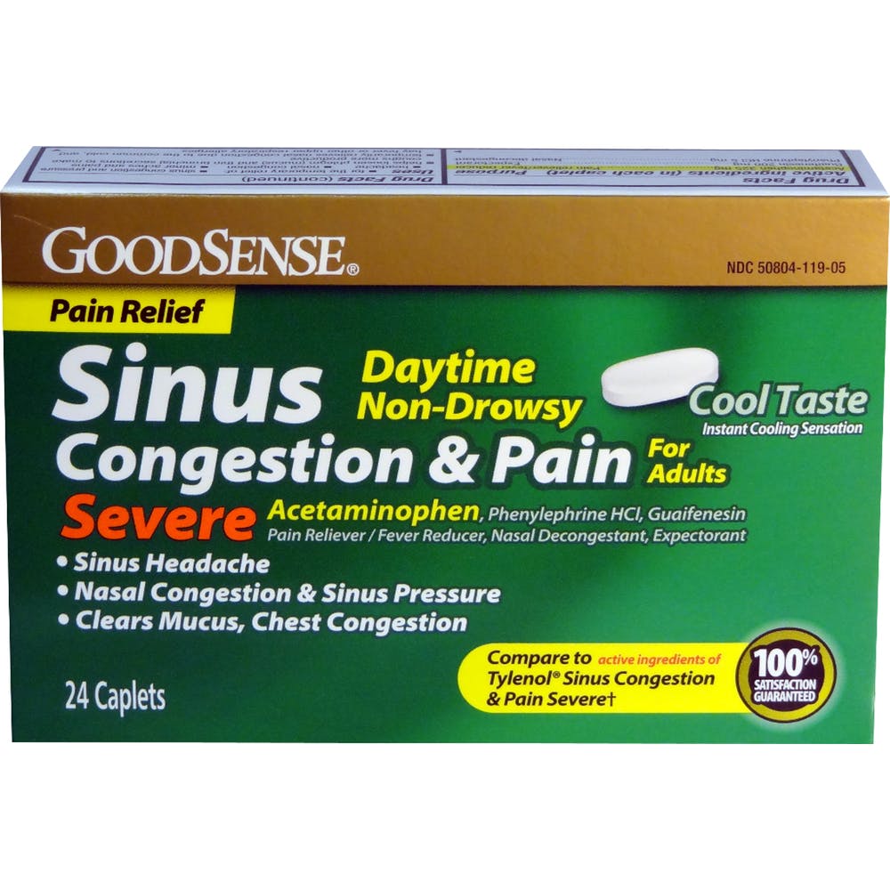 Sinus Severe Caplets - 24 Pack Non-Drowsy 3