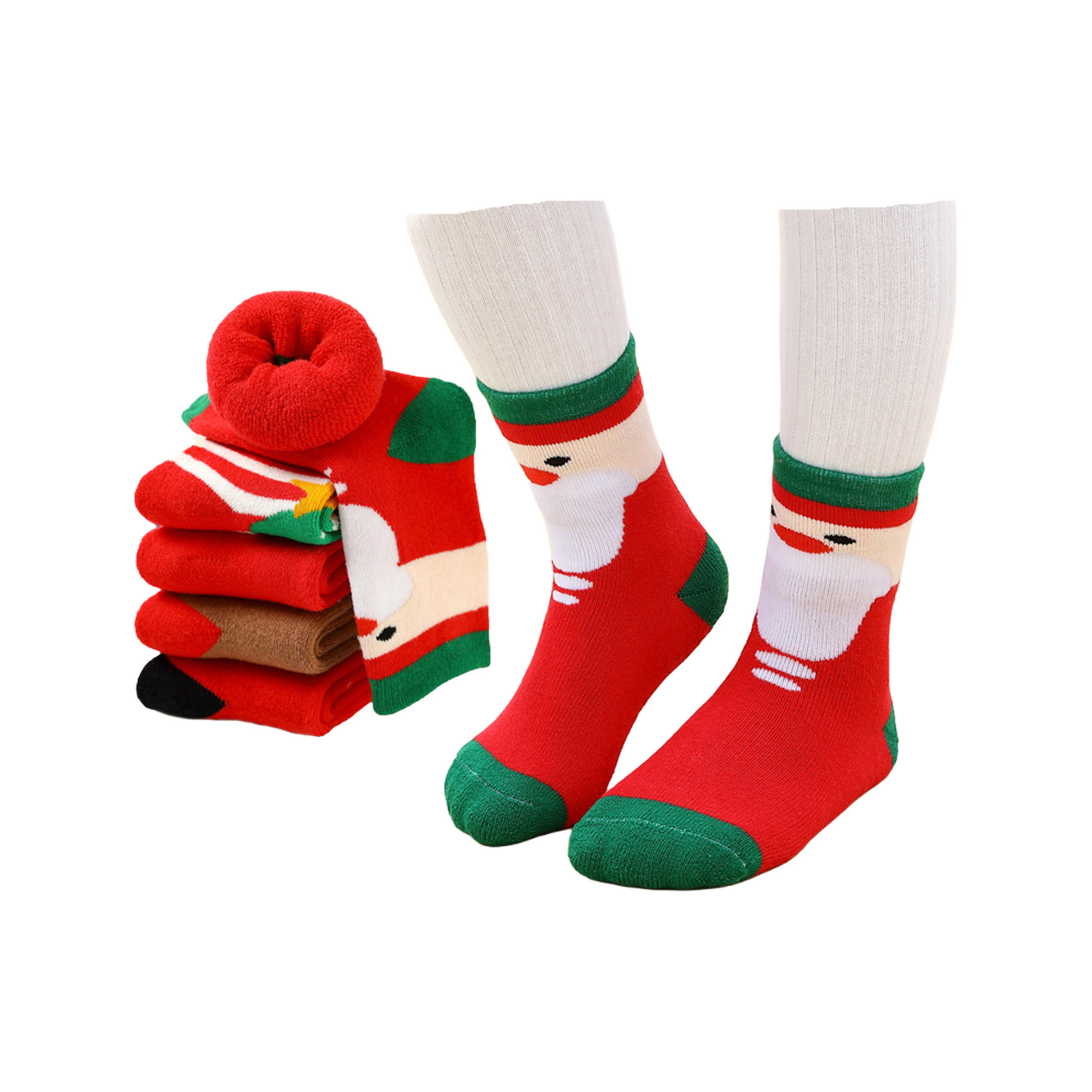 Cotton Children's Warm Christmas Socks 25