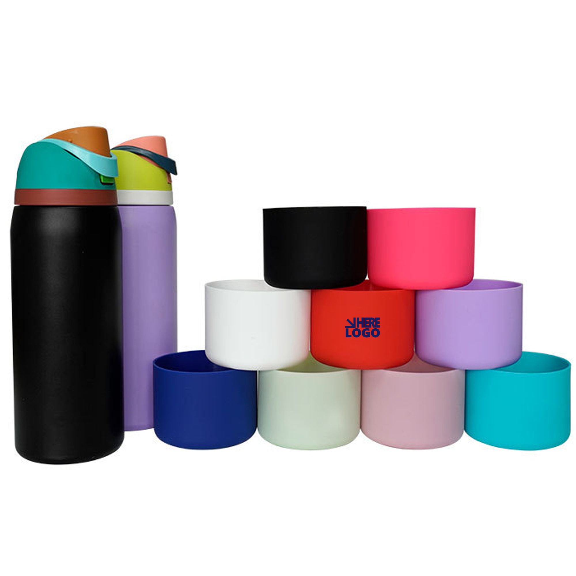 Silicone Sleeve for 32oz Water Bottle - Non-Slip Grip 5
