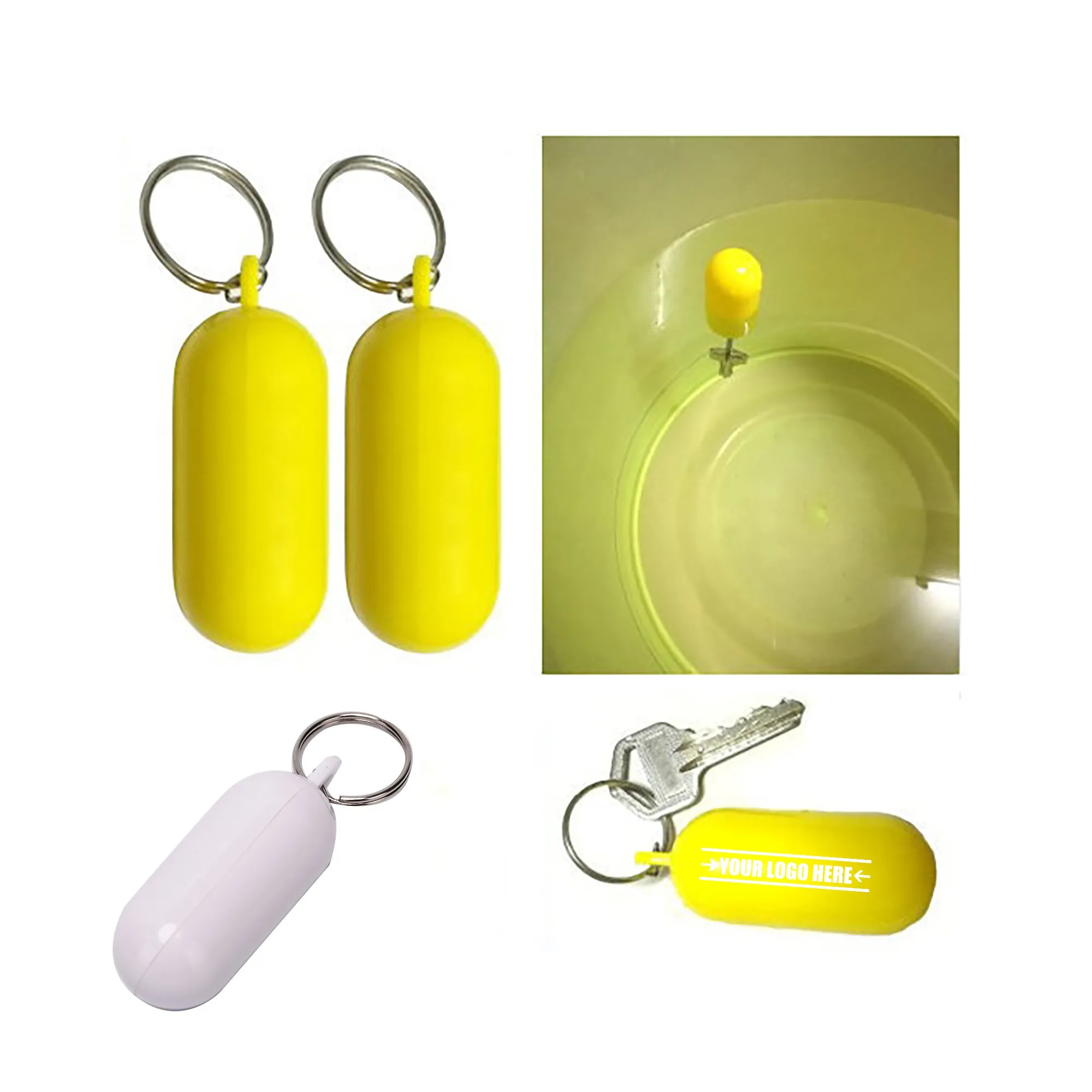 Capsule Shaped Floating Keychain 4