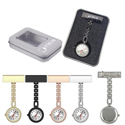 Medical Pocket Metal Luminous Nurse Watch withe Box