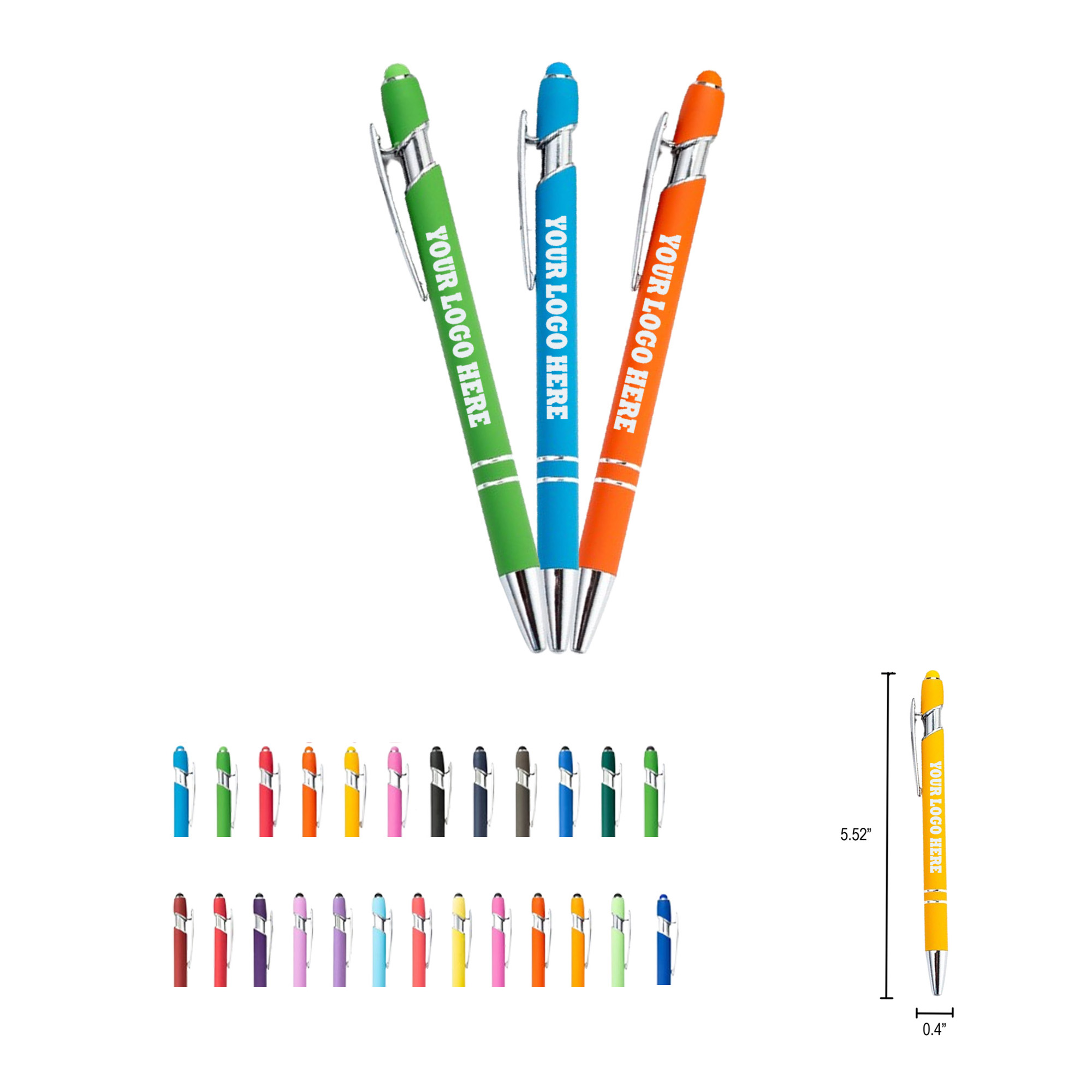 2 in 1 Touch Screen Ballpoint Pen MOQ100 11