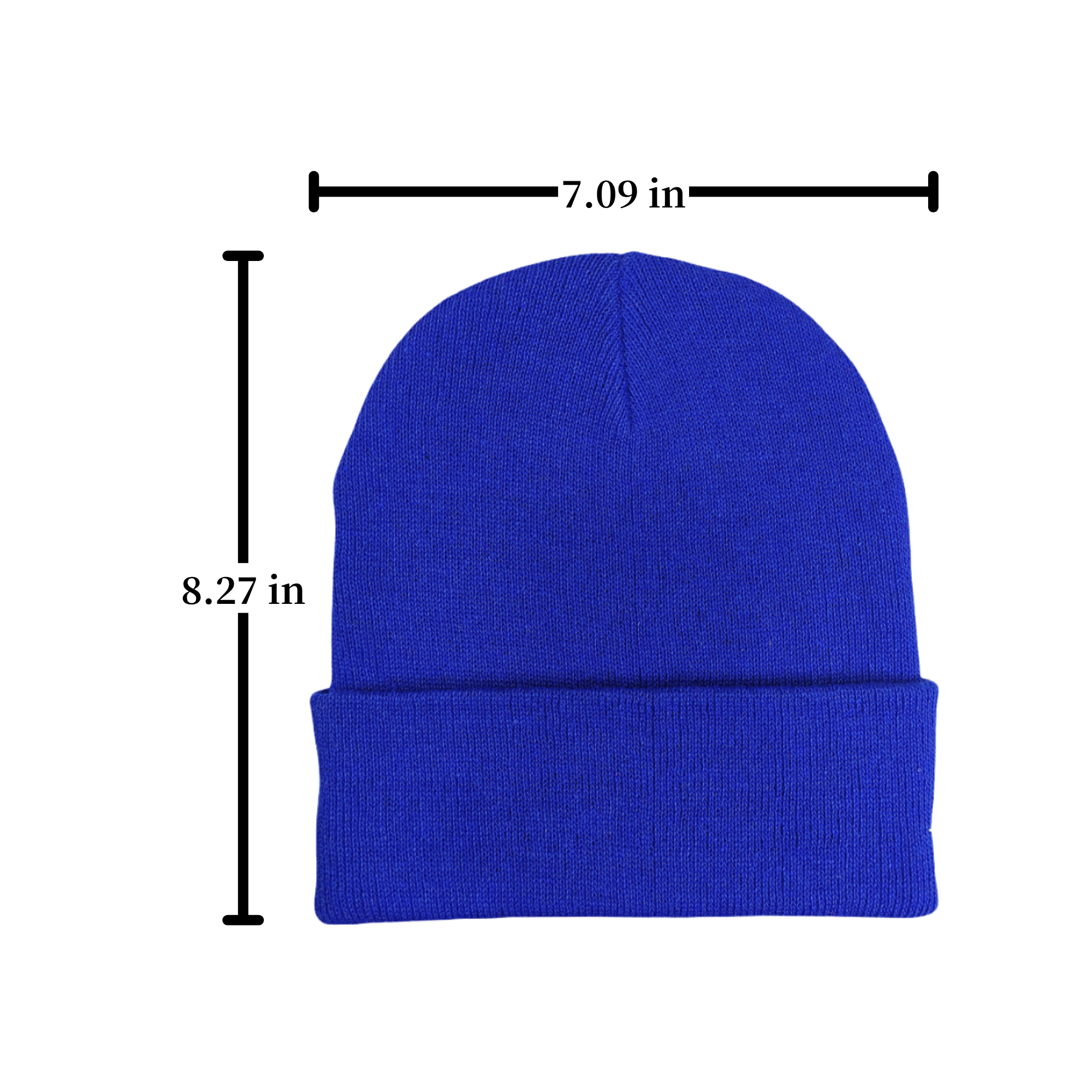 Solid Acrylic Knit Beanie Hat Adult 3