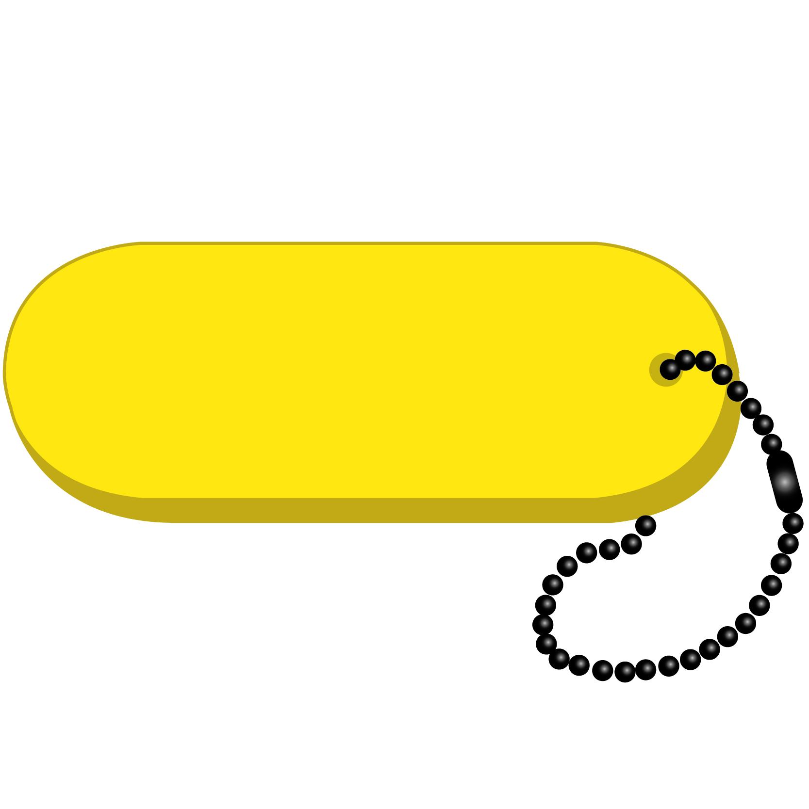Oval - Large Key Tag 32