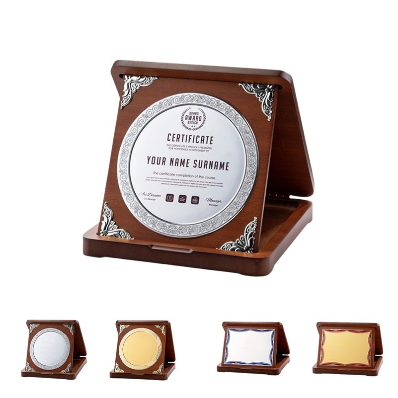 Foldable Wooden Award Plaque