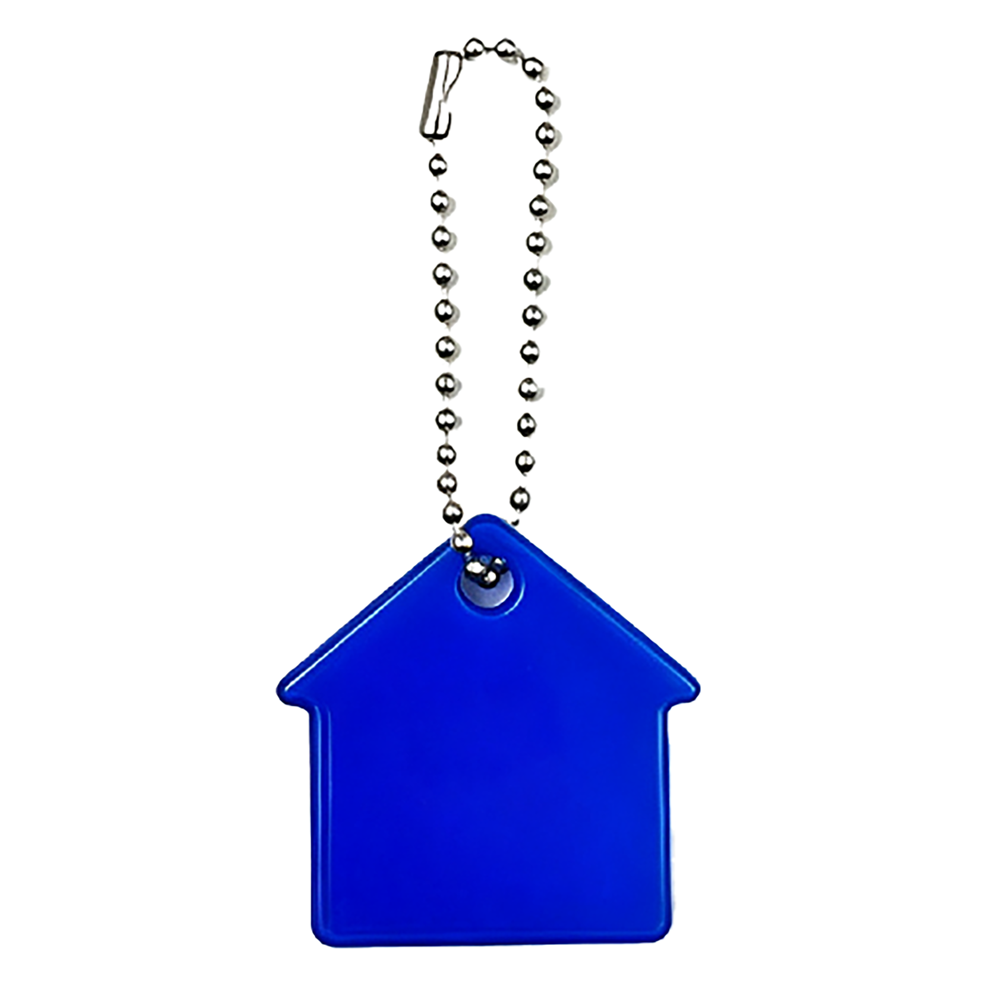 House Shaped PVC Soft Key Tag With Bead Chain 4