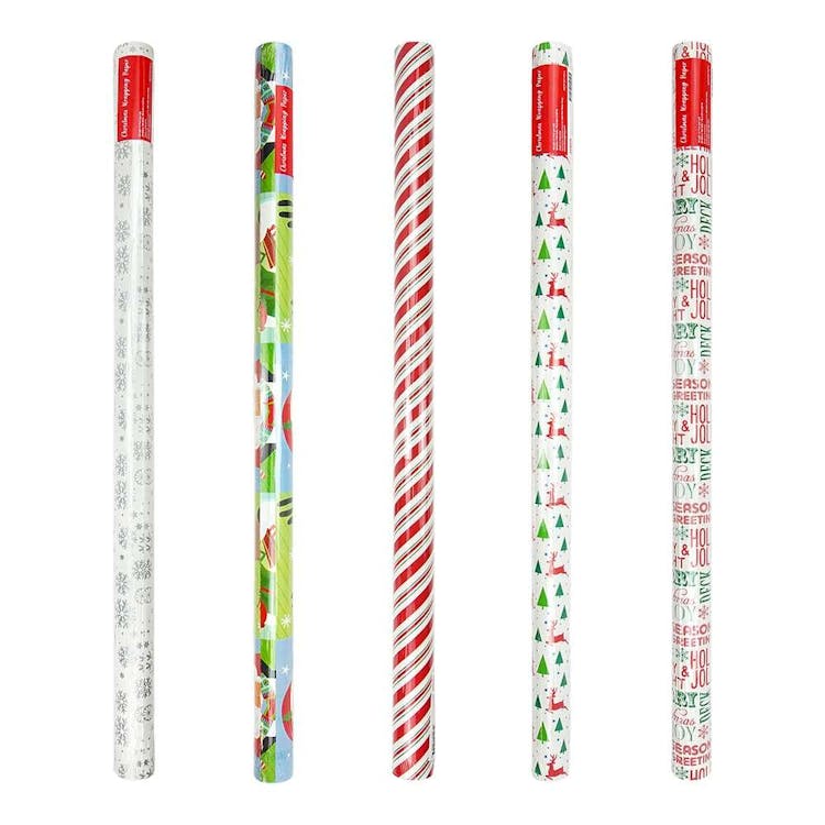 Christmas Gift Wrap 6 Designs - 40 Square Feet Per Roll 3