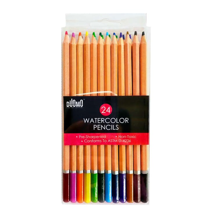 Watercolor Pencils - 24 Pre-sharpened Colors 3