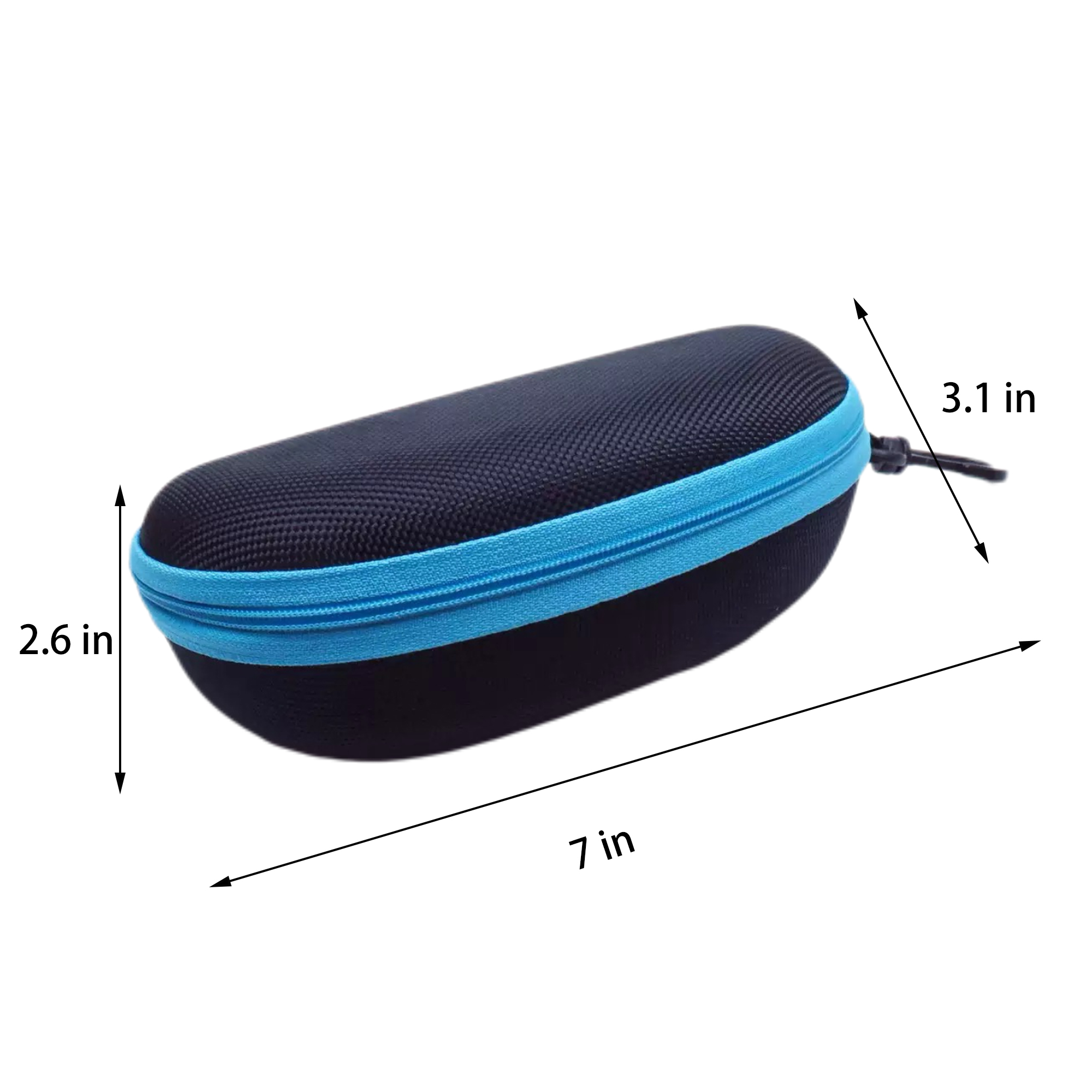 Portable Zipper Eyeglass Case with Clip 7