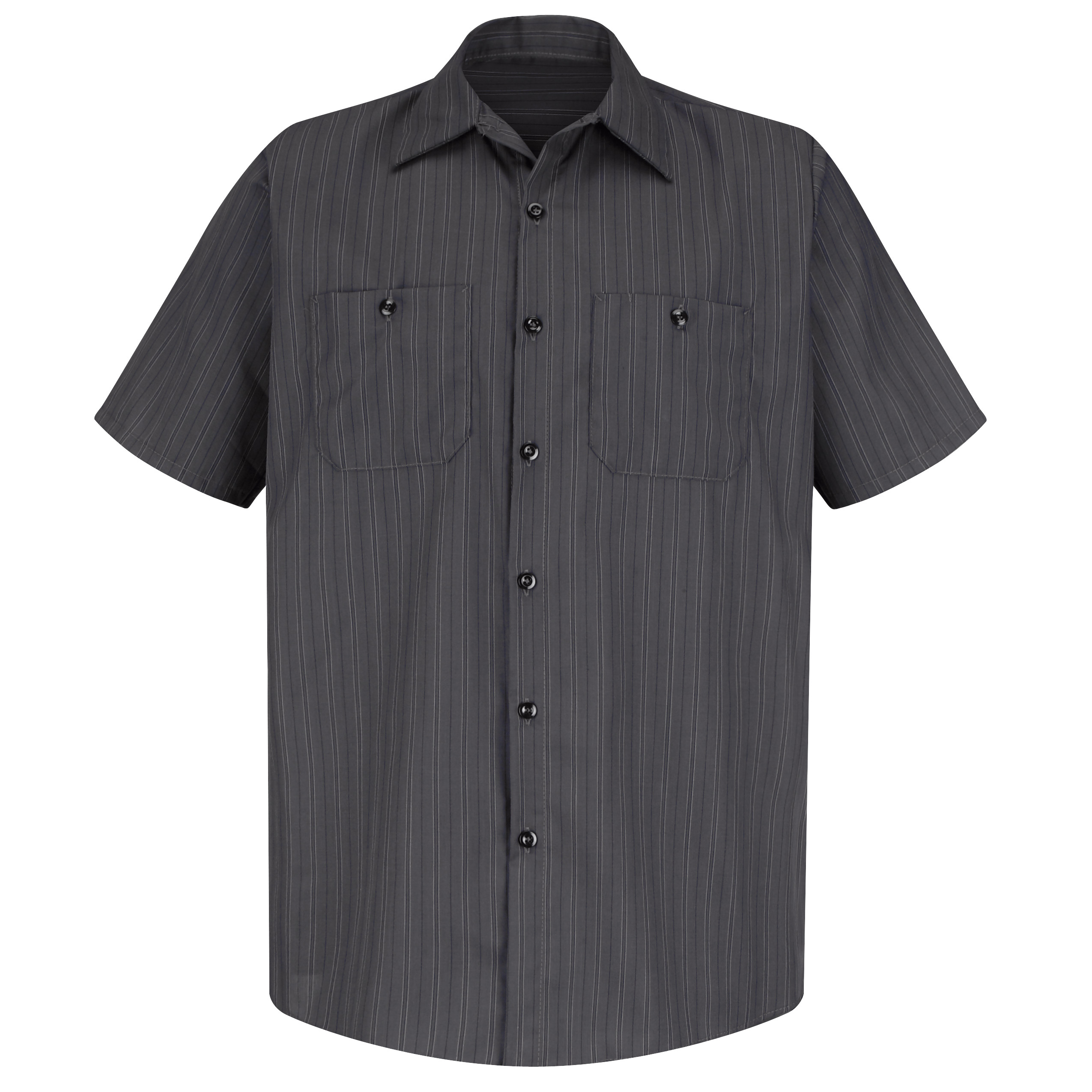 Red Kap® Men's Short Sleeve Striped Work Shirt