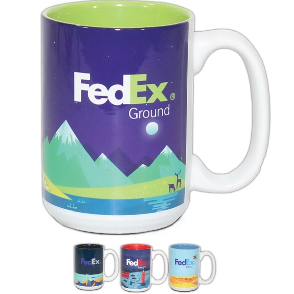 15 Oz. Mighty Two Tone Coffee Mug 19