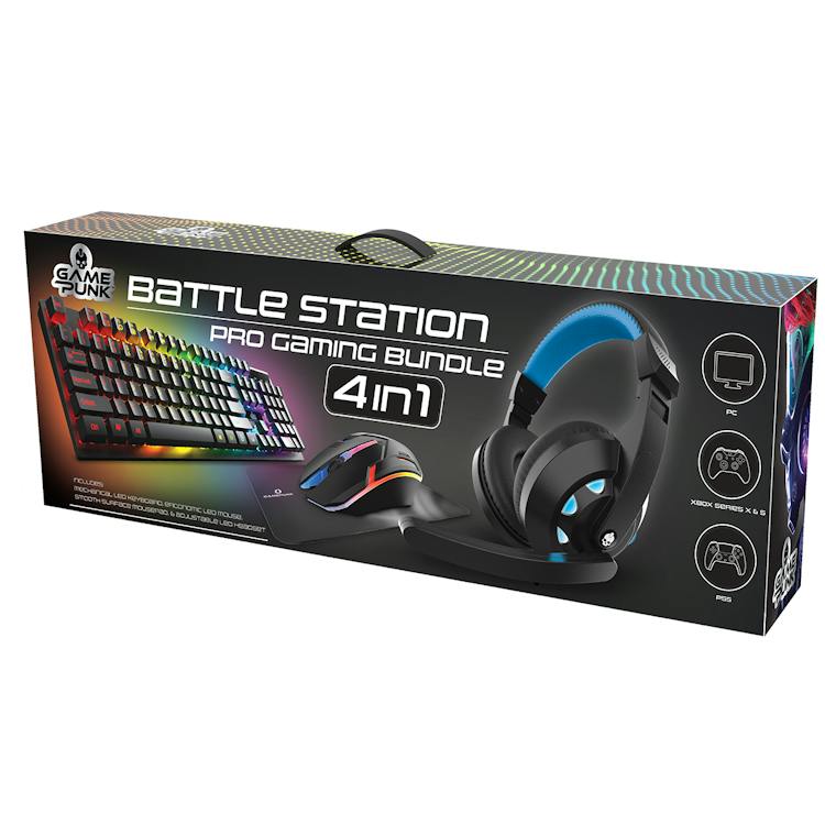 Battle Station 4-in-1 Accessories Bundles - Keyboard Mouse Pad & Headset 2