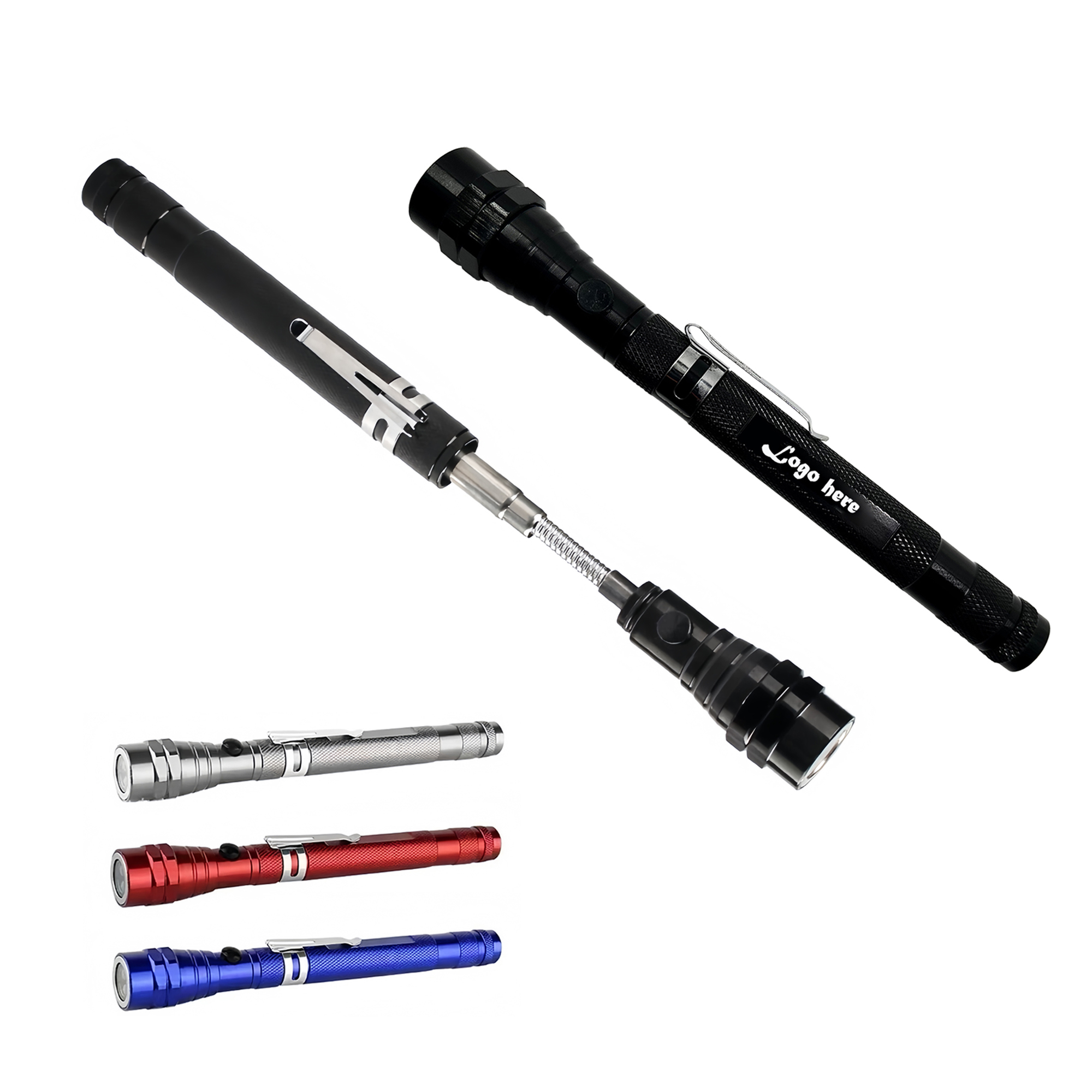 Magnetic Retractable LED Flashlight