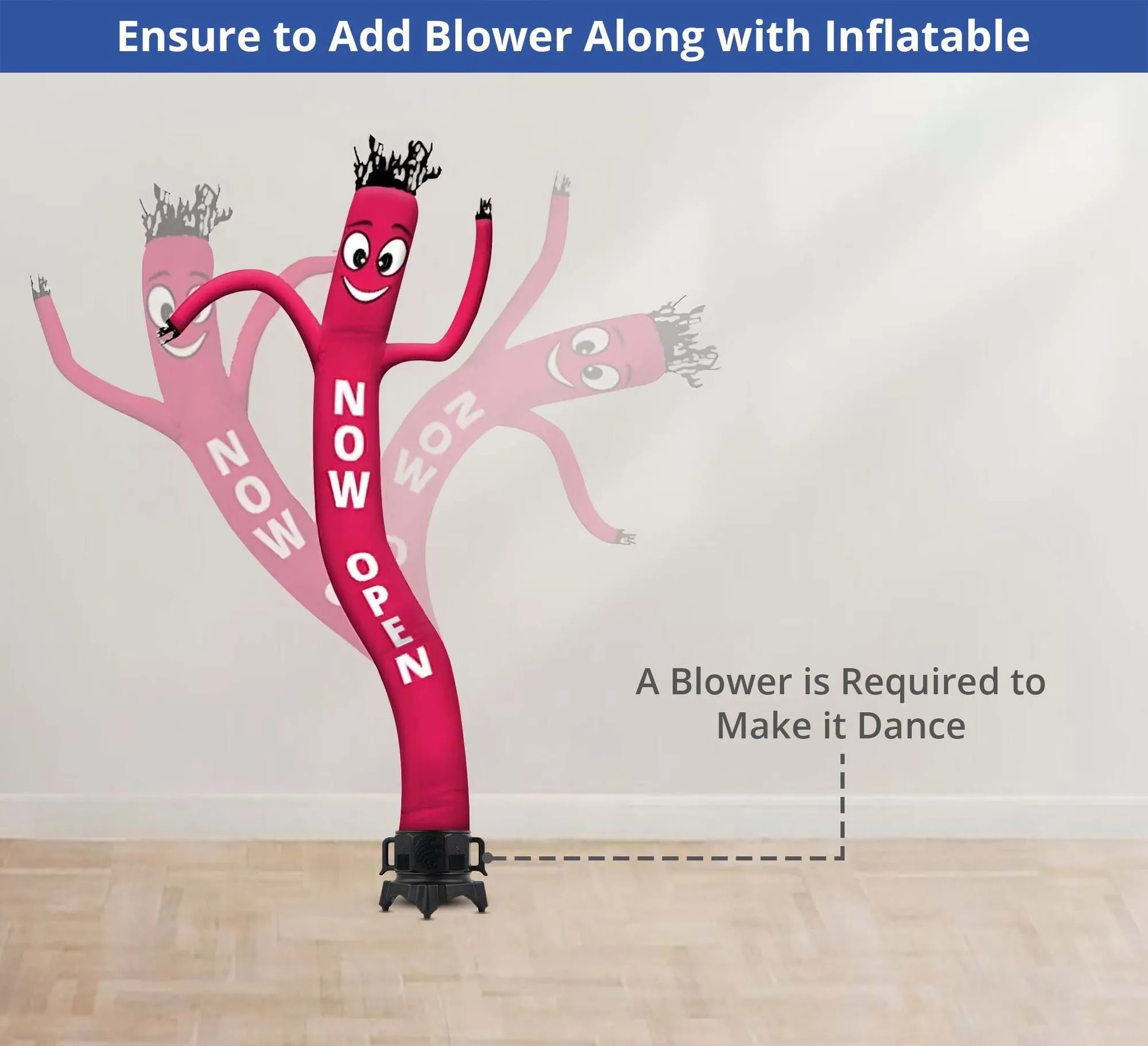 Custom Inflatable Tube Man with Blower (Single Sided) 17