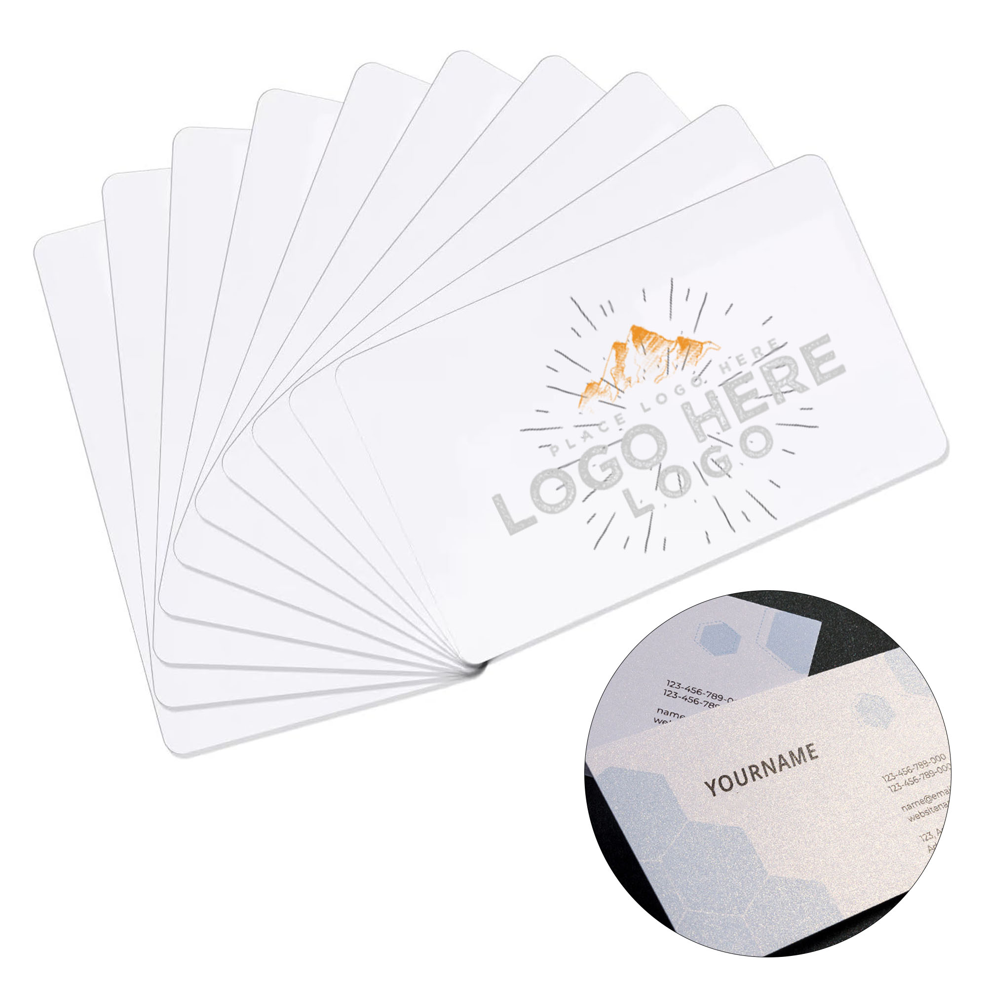 PVC Glossy Matte Customizable Business Card