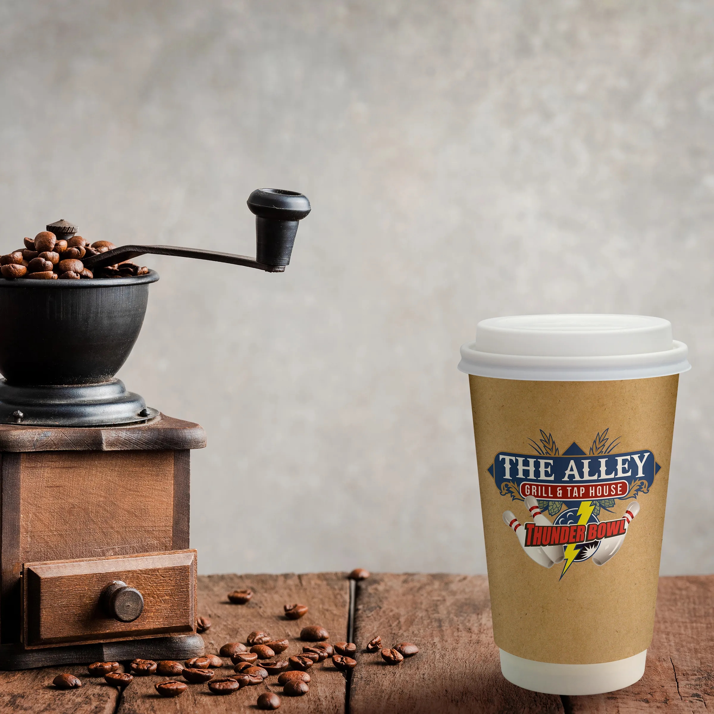 16 oz. Full Color Dusky Paper Cup with Lid 2