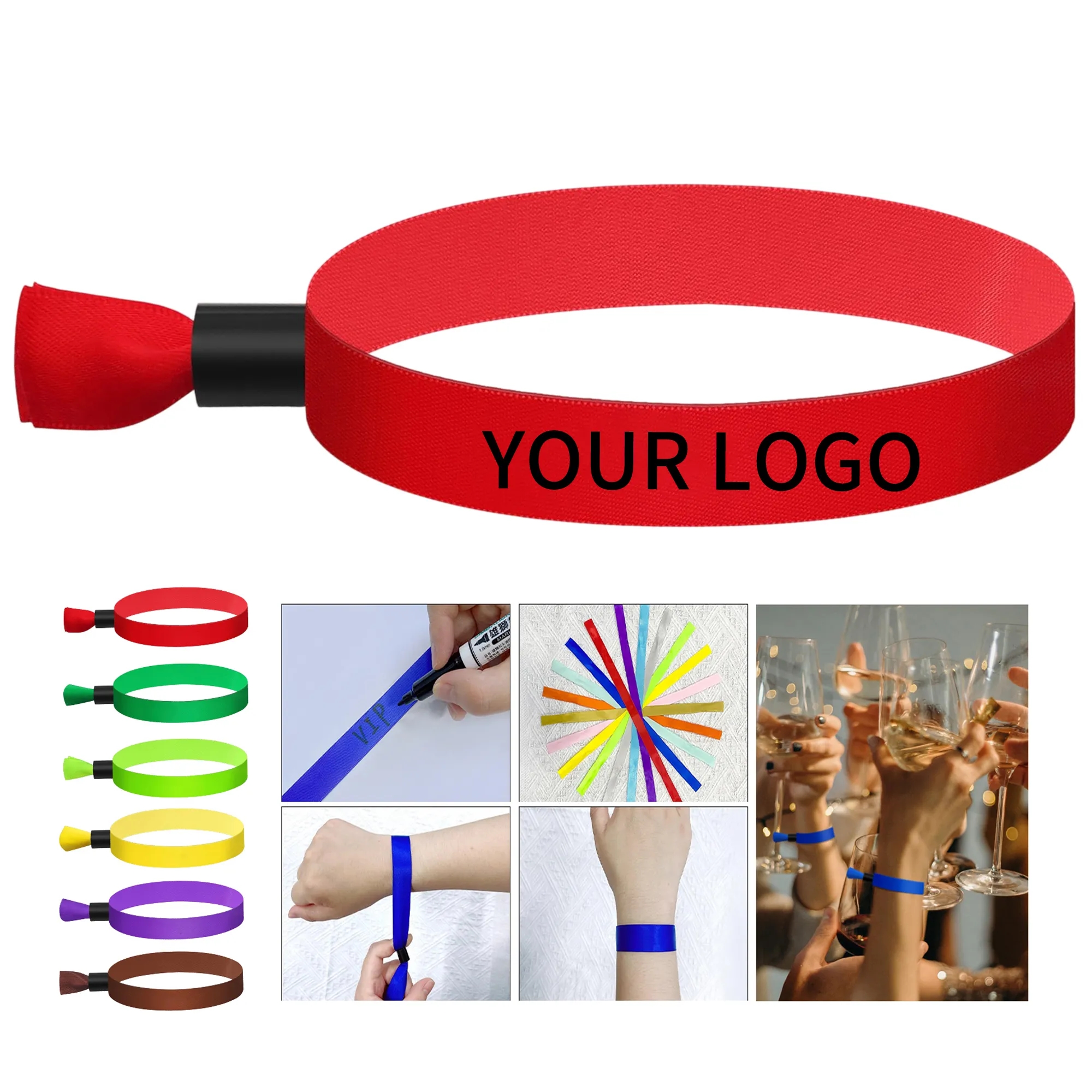Full Color Satin Polyester Wristband