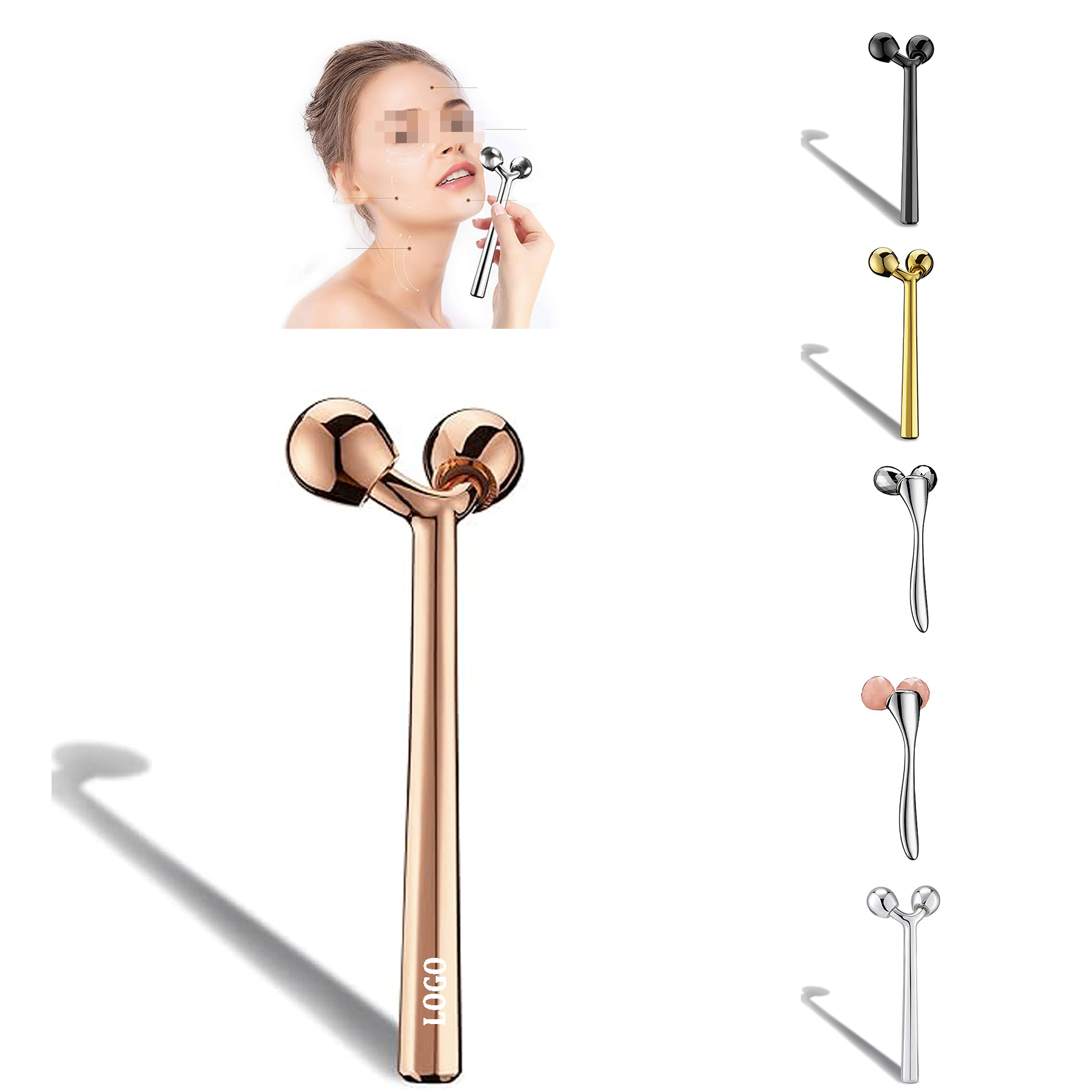 Gua Sha Facial Tools and Face Roller Set 2