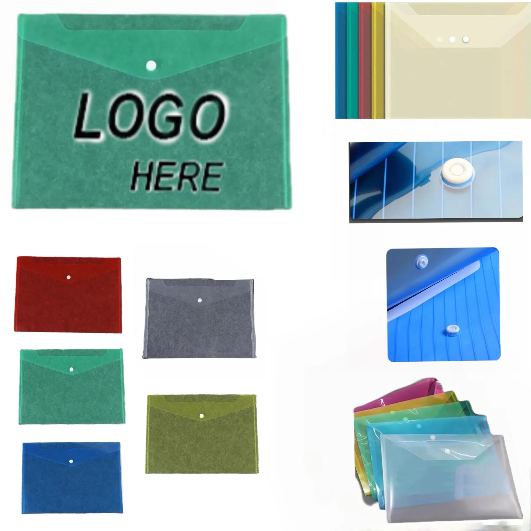 File Folders with Label Pockets