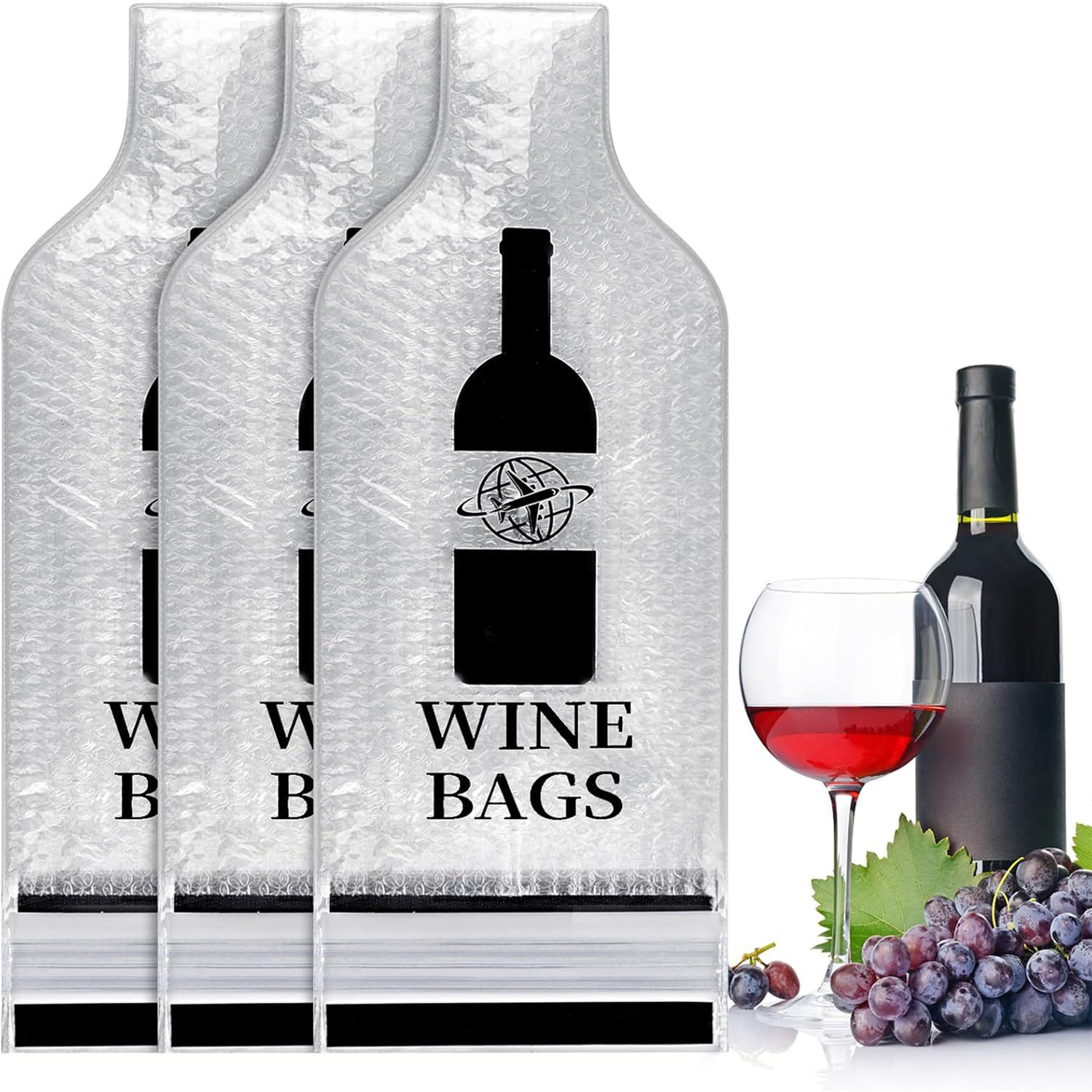 Travel Portable Wine Bottle Wrap Bag 6