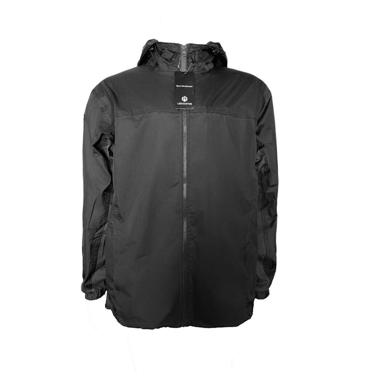 Men's Waterproof Full Zip Raincoats - Size Large Black 3