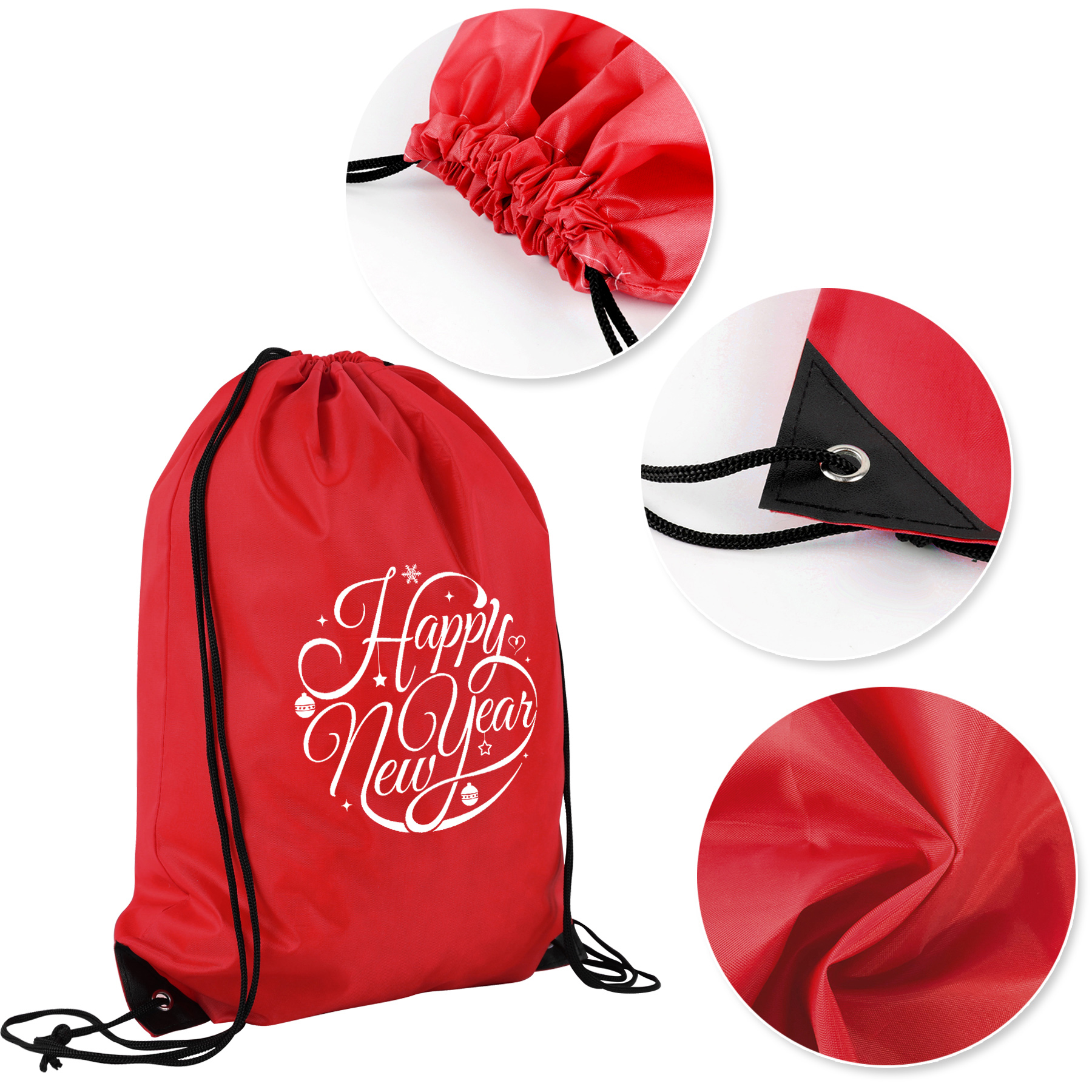 14" X 18" Polyester Drawstring Backpack (Ocean) 45