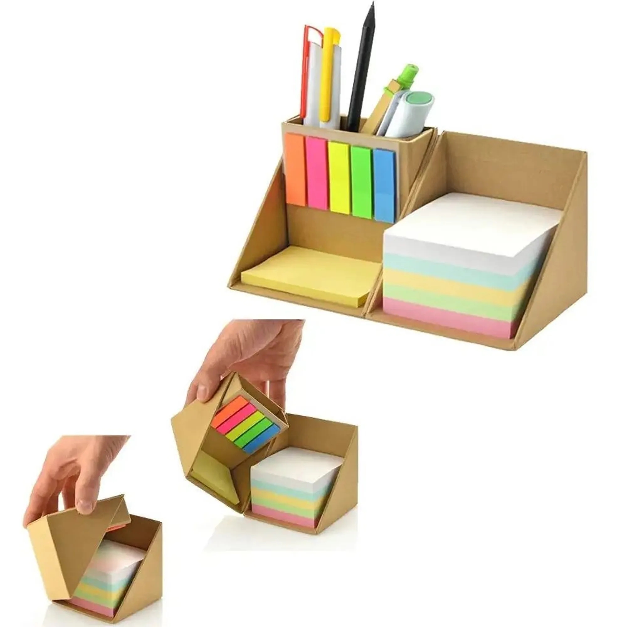 Multi-Function Sticky Note Set With Pen Holder 7