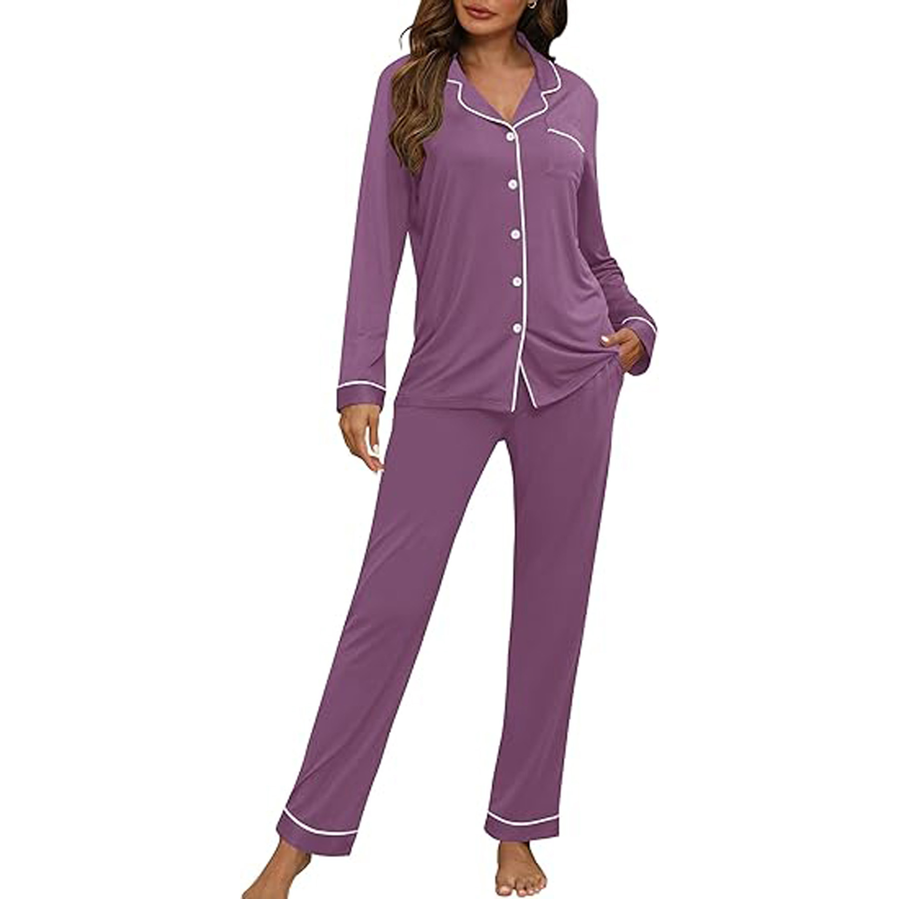Women's Long Sleeve Pajama Set 24